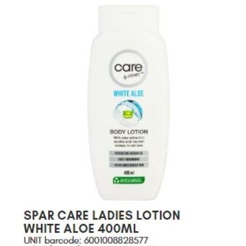 SPAR CARE F LOT WHITE ALOE 400ML (RF)